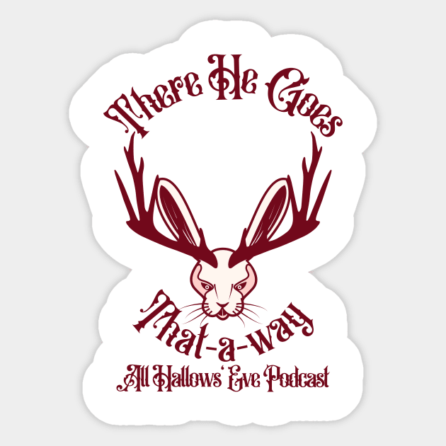 Jackalope Sticker by All Hallows Eve Podcast 